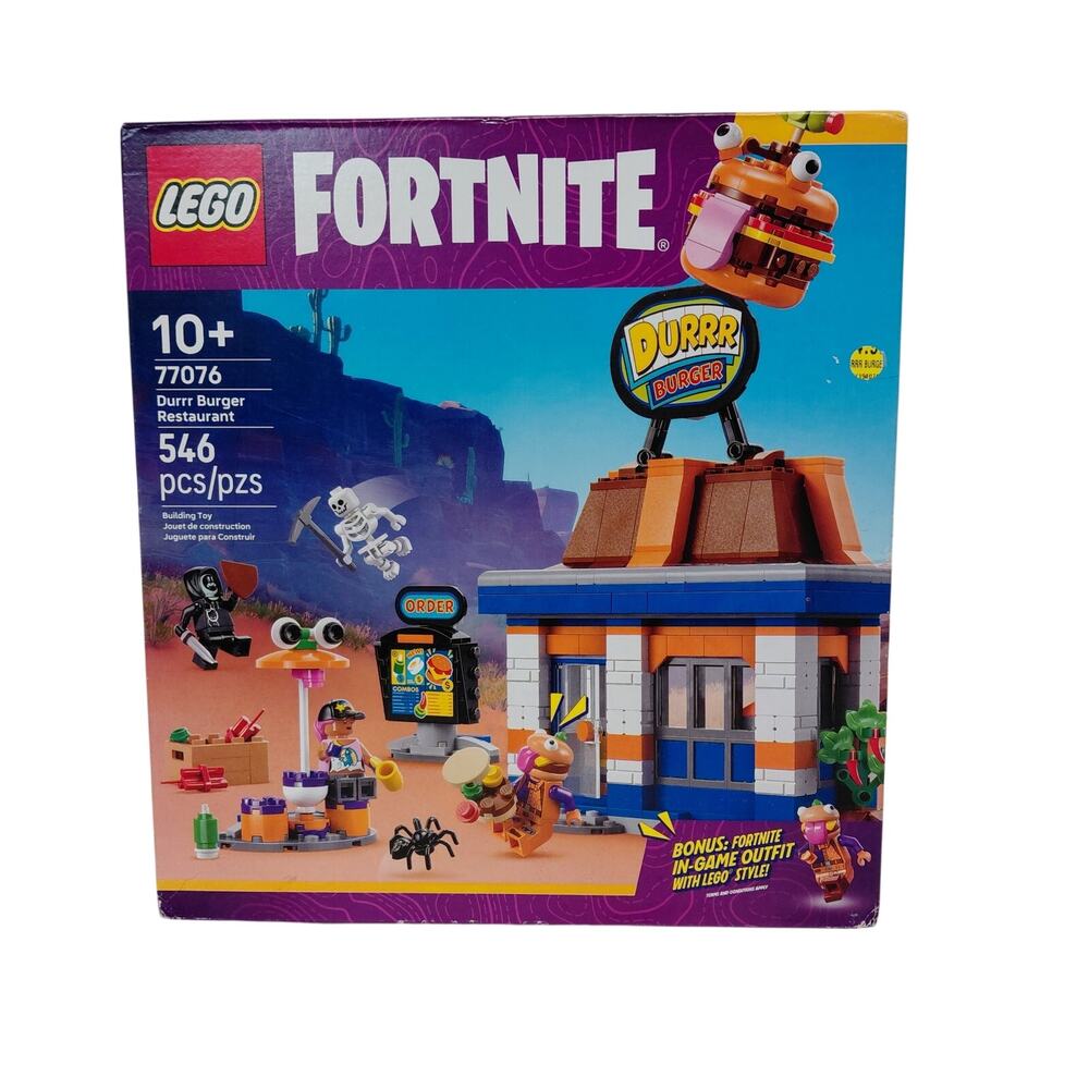 LEGO Fortnite Durrr Burger Restaurant Kids Toy - 77076 NIB